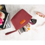 Bloominbag Burgundy Dust Clutch 3