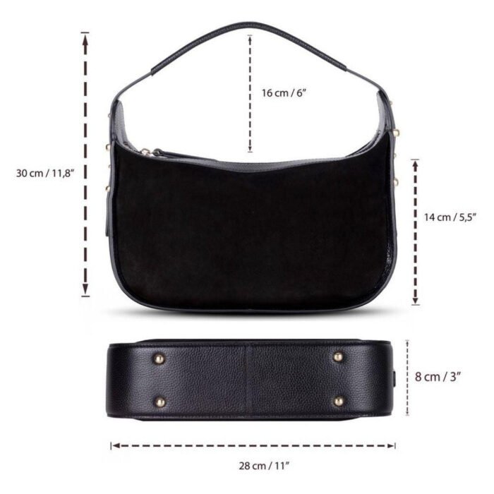 Bloominbag Arden Noir Süet 3