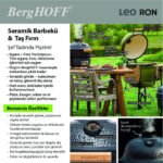 Berghoff Ron Mat Antrasit Büyük Seramik Barbekü Ve Fırın 58 Cm - Görsel 5