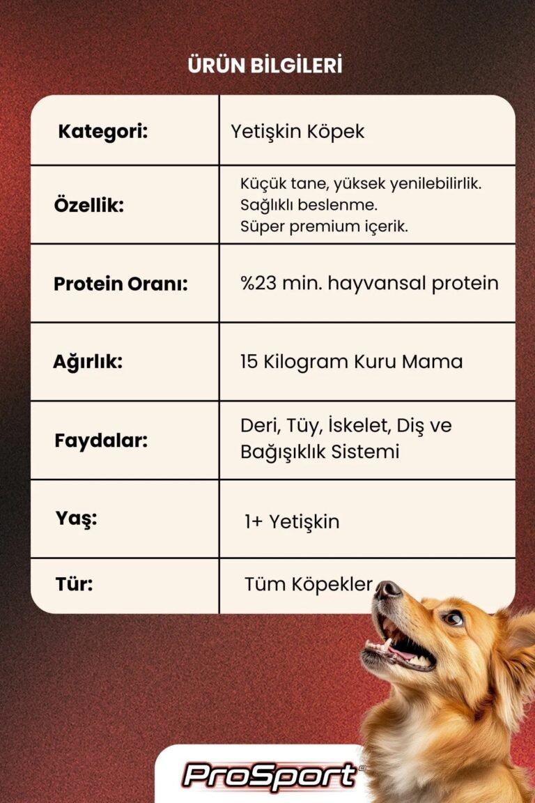 PROSPORT BİFTEKLİ YETİŞKİN KÖPEK 2