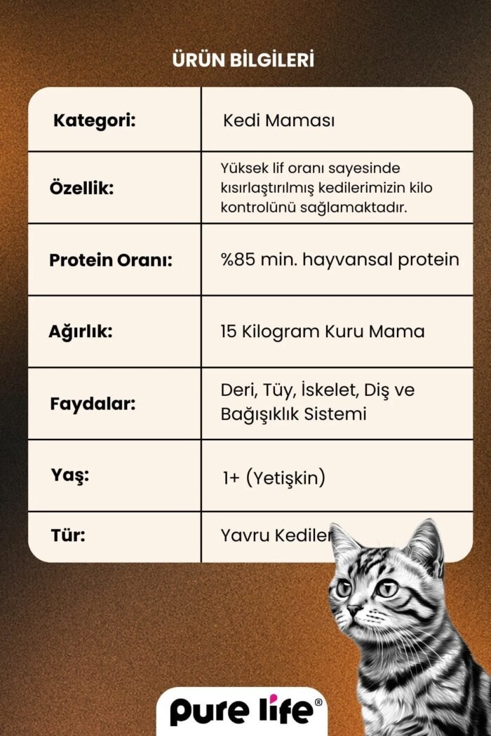 PURELİFE YAVRU KEDİ MAMASI 2