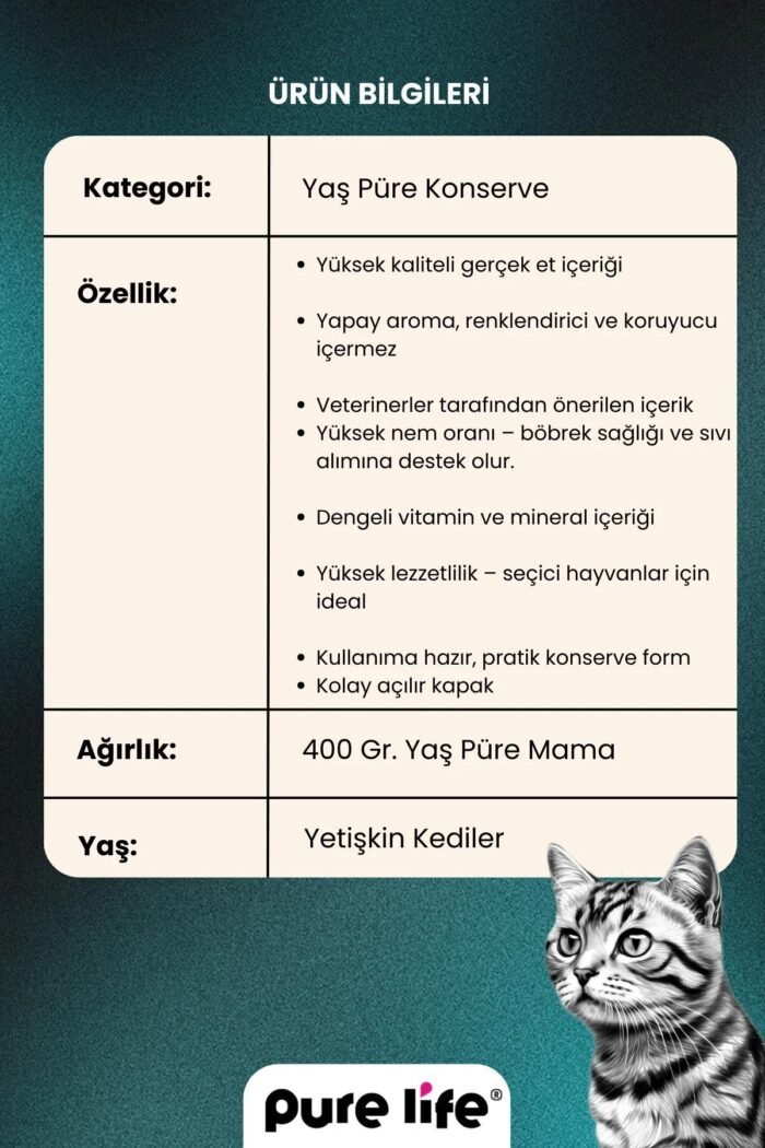 PURELİFE PATE TAVUK ETLİ 2
