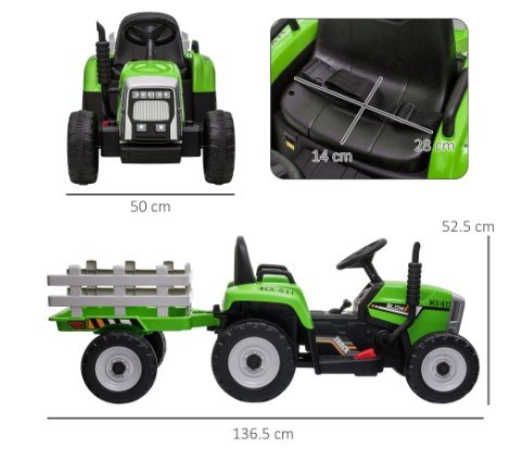 Homcom Elektrikli Traktör - 2