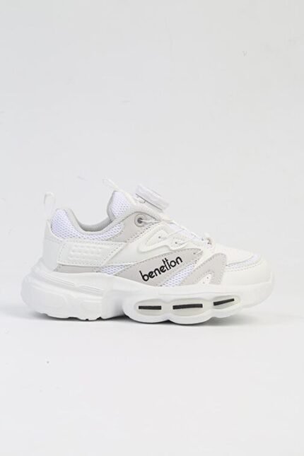 United Colors of Benetton Benetton® İTHAL Beyaz Çocuk Bağcık Mekanizmalı Spor Ayakkabı BNI-10255