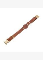 Bloominbag BloomPaw Brown AirTag Yuvalı Hakiki Deri Pet Tasma