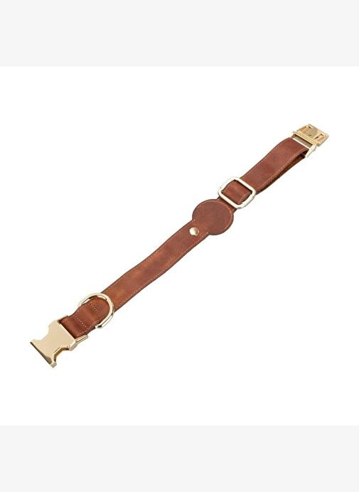 tryoshop-b-bloompaw-brown-airtag-yuvali-hakiki-deri-pet-tasma-15631313-1 Bloominbag BloomPaw Brown AirTag Yuvalı Hakiki Deri Pet Tasma - Görsel 1