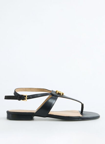 Lauren Ralph Lauren Siyah Kadın Sandalet 802959145001