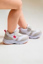 mnpc Unisex Çocuk Beyaz Günlük Spor Ayakkabı Patik
