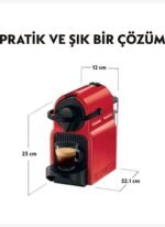 Nespresso C40 Inissia Red Kahve Makinesi, Kırmızı - Görsel 3