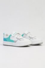 United Colors of Benetton Beyaz-Turkuaz Çocuk Sneaker BNI-10025-Beyaz Gri - Görsel 2