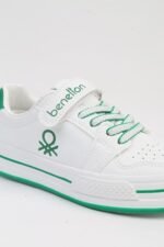 United Colors of Benetton Beyaz-Yeşil Çocuk Sneaker BNI-10029-Beyaz Yesil - Görsel 4