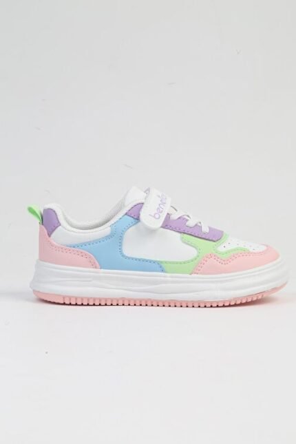 United Colors of Benetton Çok Renkli Çocuk Sneaker BNI-10025-Beyaz Pudra