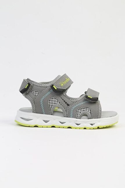 United Colors of Benetton Gri Çocuk Kumaş Sandalet BNI-10118-Gri