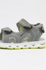United Colors of Benetton Gri Çocuk Kumaş Sandalet BNI-10118-Gri - Görsel 4