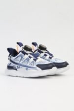 United Colors of Benetton Lacivert-Beyaz Çocuk Kumaş Sneaker BNI-10256-Lacivert - Görsel 2