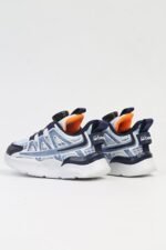 United Colors of Benetton Lacivert-Beyaz Çocuk Kumaş Sneaker BNI-10256-Lacivert - Görsel 3