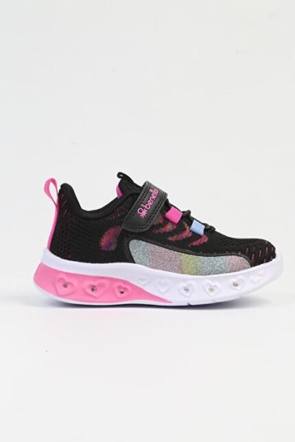United Colors of Benetton Siyah Çocuk Kumaş Sneaker BNI-10124-Siyah Beyaz