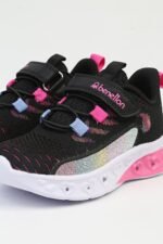 United Colors of Benetton Siyah Çocuk Kumaş Sneaker BNI-10124-Siyah Beyaz - Görsel 4