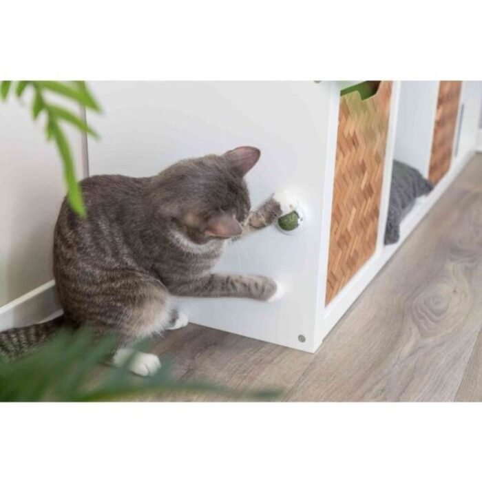 Kedi için saplı kedi otu topu, 5 cm - Görsel 4