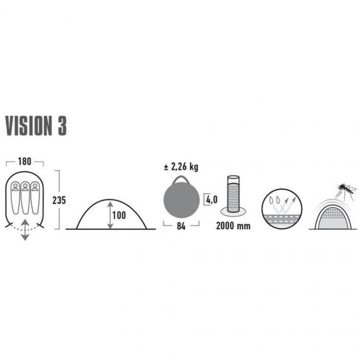 High Peak Vision 3 çadır 10290 - Görsel 5