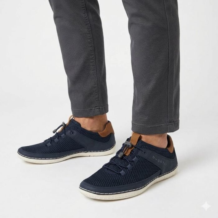 Erkek Lacivert Slip-On Spor Ayakkabı Bugatti - Görsel 4