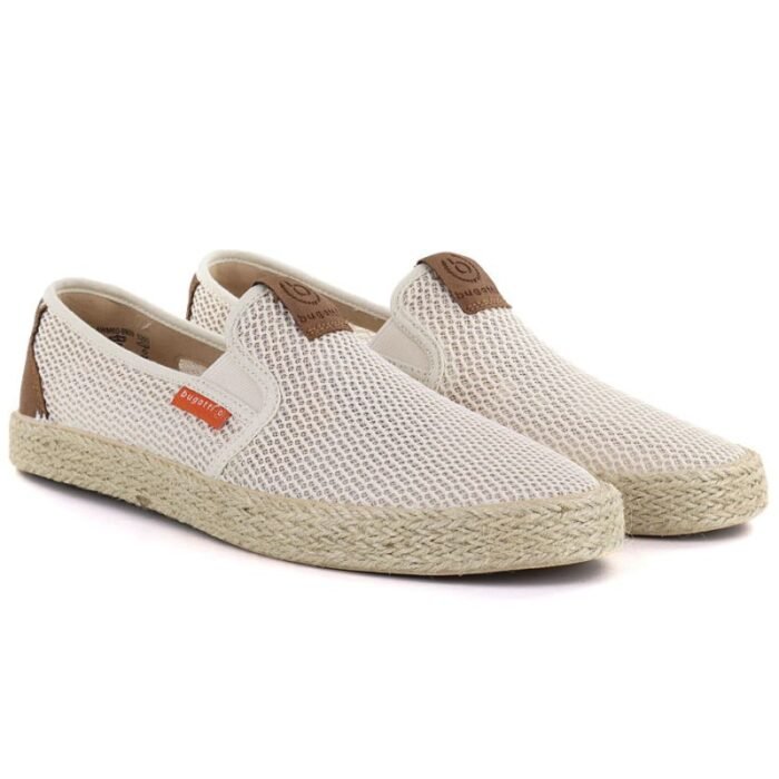 Erkek slip-on espadril bej Bugatti TT15305 - Görsel 4