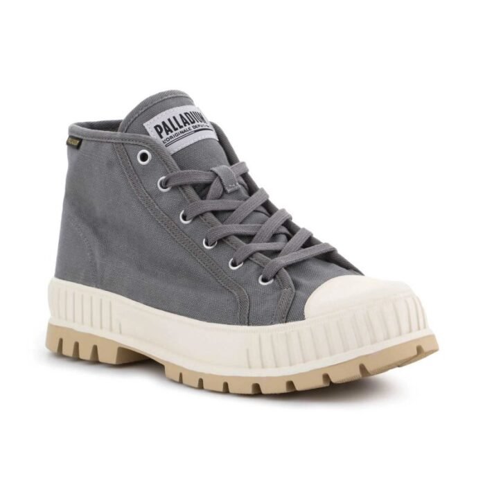 Palladium Pallashock Mid OG Granite Gray U ayakkabı - Görsel 2