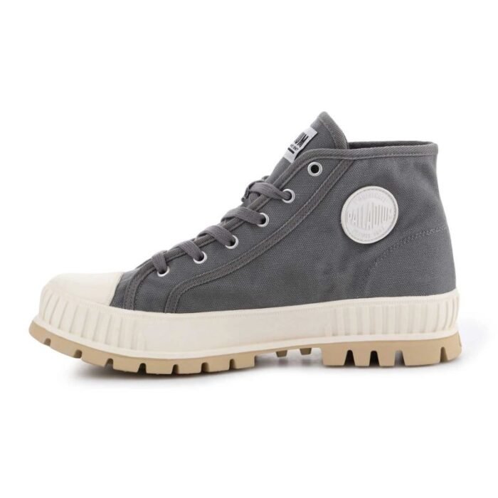 Palladium Pallashock Mid OG Granite Gray U ayakkabı - Görsel 5