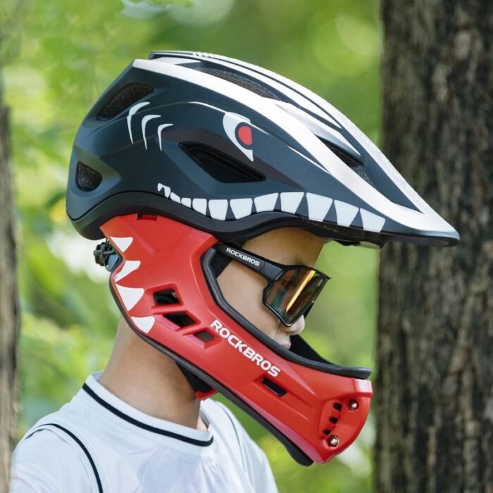 Rockbros TT-32005 Shark Çocuk Bisiklet Kaskı M - Görsel 2