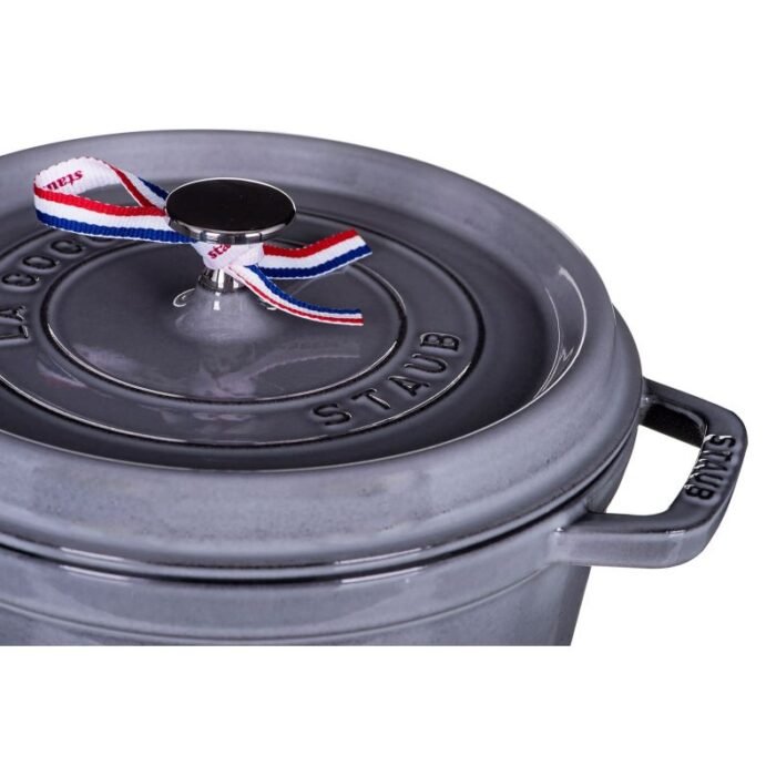 STAUB Yuvarlak dökme demir tencere 3.8L - Görsel 4