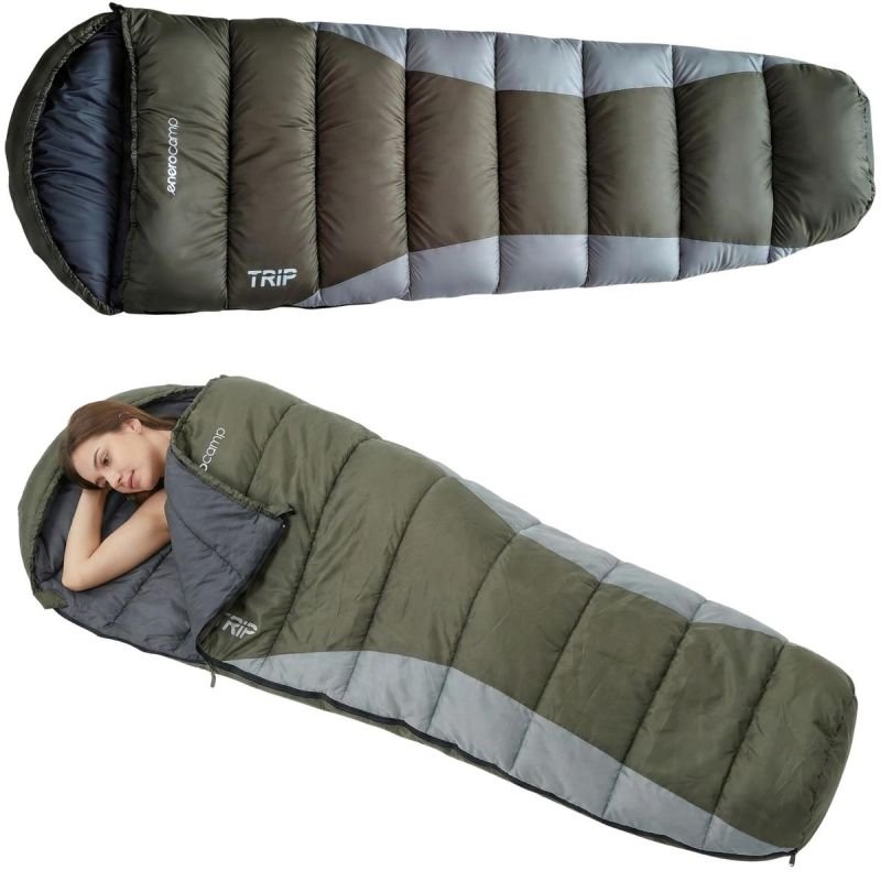 tryoshop-trip-green-gray-tourist-sleeping-bag-with-compression-210x80x50cm-enero-camp-3022277-1 Yeni Yeni TRIP YEŞİL-GRİ TURİST YATAK YATAĞI - Görsel 1