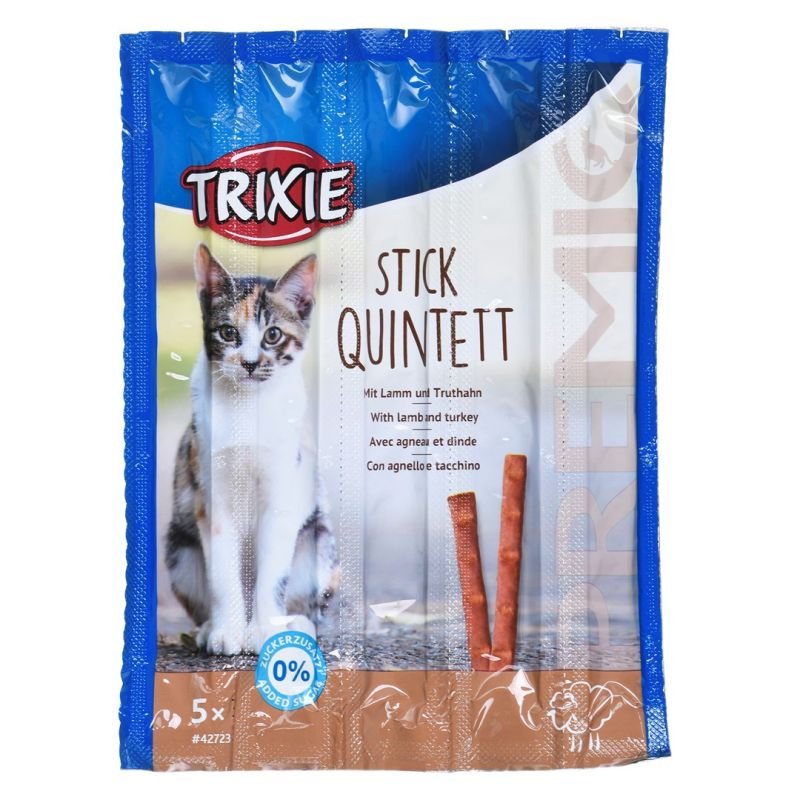 tryoshop-trixie-stick-quintett-premio-lamb-and-turkey-sticks-a-treat-for-cats-5x5-g-2082711-2 TRIXIE Stick Quintett Premio Kuzu ve Hindi Çubukları - Görsel 1
