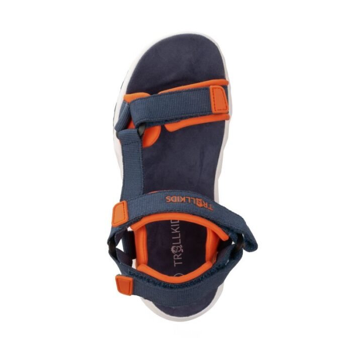 Trollkids Kids Lysefjord Sandal mavi/turuncu - Görsel 7
