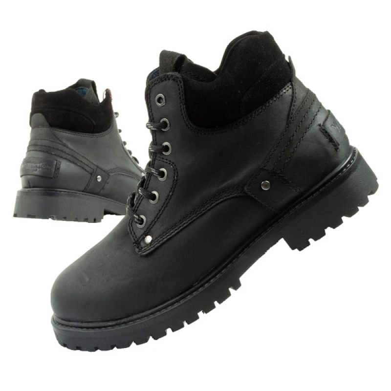 tryoshop-wrangler-yuma-men-s-boots-chelsea-boots-elegant-leather-black-1719919 Wrangler Yuma erkek bot,