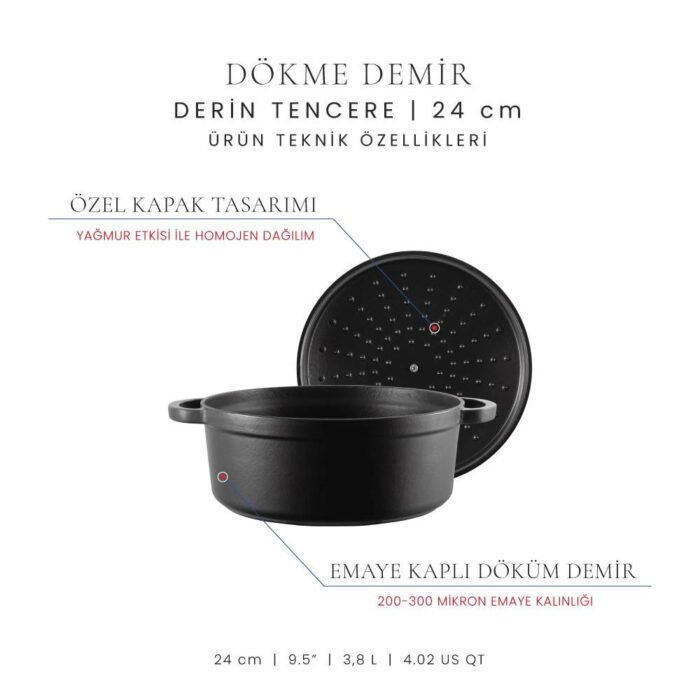 Voeux Kitchenware Elegance Siyah 3