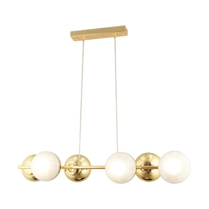 Apliqa Berca 6li Gold Avi̇ze Modern Mutfak Yemek Masası Üstü Yatak Odası Salon Avize - Görsel 2