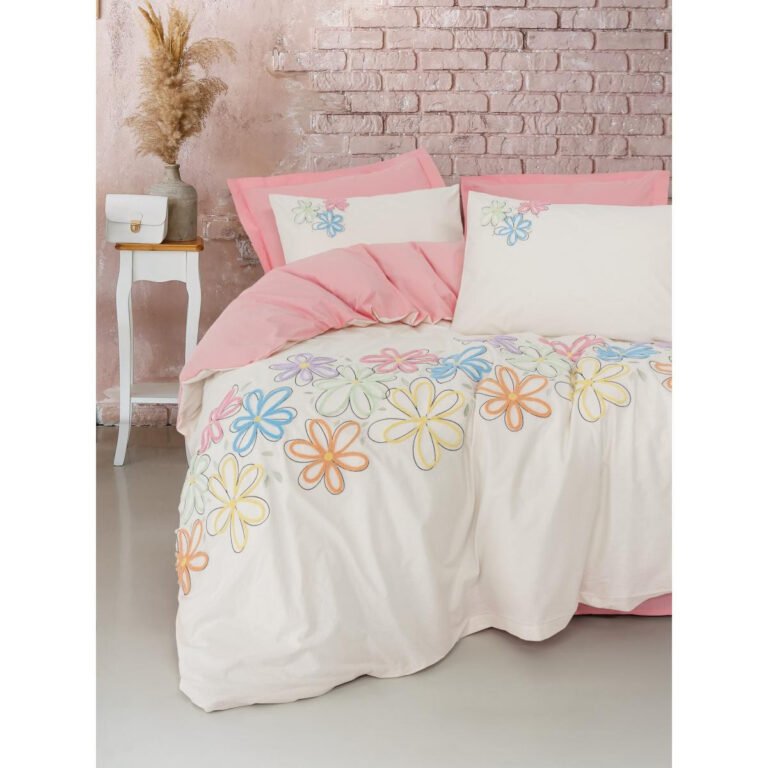 Cotton Box Puff Nakışlı