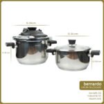 Bernardo Smart Cook 2'li 4-6l İndüksiyon Tabanlı Düdüklü Tencere Seti Siyah - Görsel 3
