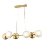 Apliqa Berca 6li Gold Avi̇ze Modern Mutfak Yemek Masası Üstü Yatak Odası Salon Avize - Görsel 5