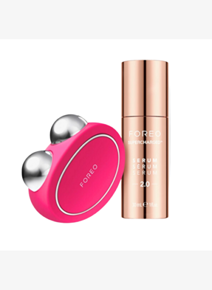 Foreo BEAR Anti Aging Set (BEAR Akıllı Microcurrent Yüz Sıkılaştırma Cihazı Fuşya + 30 Ml Serum)