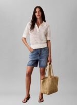 Calvin Klein Bej Kadın Hasır Omuz Çantası LV04F3447G0EI - Görsel 3