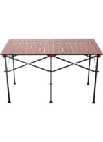 FreeCamp 8830-H5-C Katlanır Masa-KAHVERENGİ