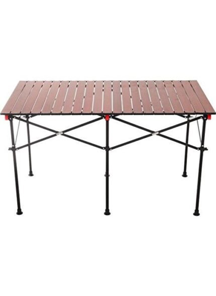 FreeCamp 8830-H5-C Katlanır Masa-KAHVERENGİ
