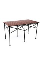 FreeCamp 8830-H5-C Katlanır Masa-KAHVERENGİ 4