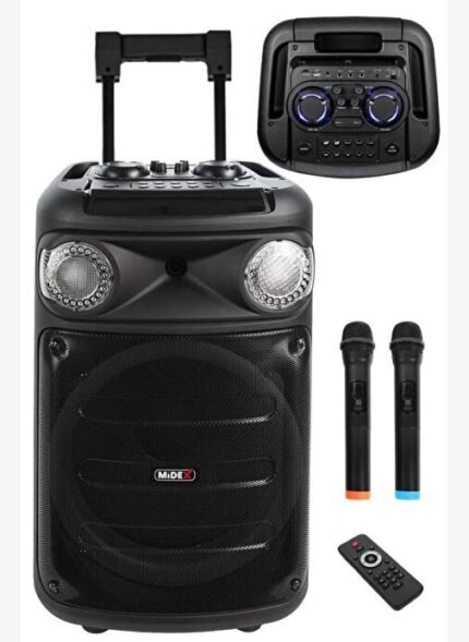 Midex 1100 Watt Ekholu Kablosuz Mikrofonlu Şarjlı Mevlüt Anfisi MXR-1100 (Bluetoth Usb)