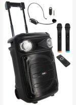 Midex MXR-1100HX Taşınabilir Seyyar Portatif 3 Mikrofonlu Işıklı Ses Sistemi Hoparlör (1100 Watt)