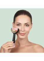 Geske Mikro İğneli, Buz Başlığı, Pembe Kuvars Başlıklı Dermaroller | MicroNeedle Face & Body Roller - Görsel 4