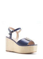 Nine West MONNI 5FX Lacivert Kadın Dolgu Topuk Sandalet - Görsel 2