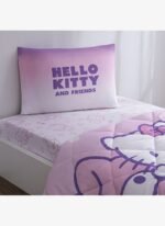 Taç Lisanslı Hello Kitty & Friends Tek Kişilik Pamuk Yorgan Seti - Görsel 3