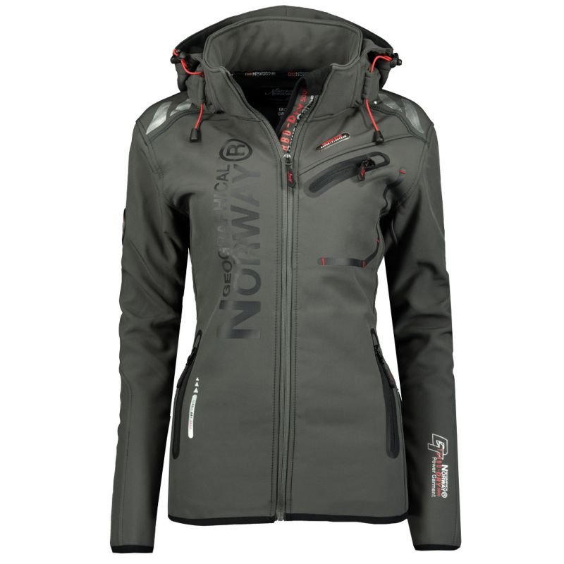 tryoshop-geographical-norway-reine-gray-black-lady-007-women-s-softshell-jacket-wu6099f-gn-grey-black-1432382-6 Geographical Norway Reine Kadın Softshell Ceket - Görsel 1